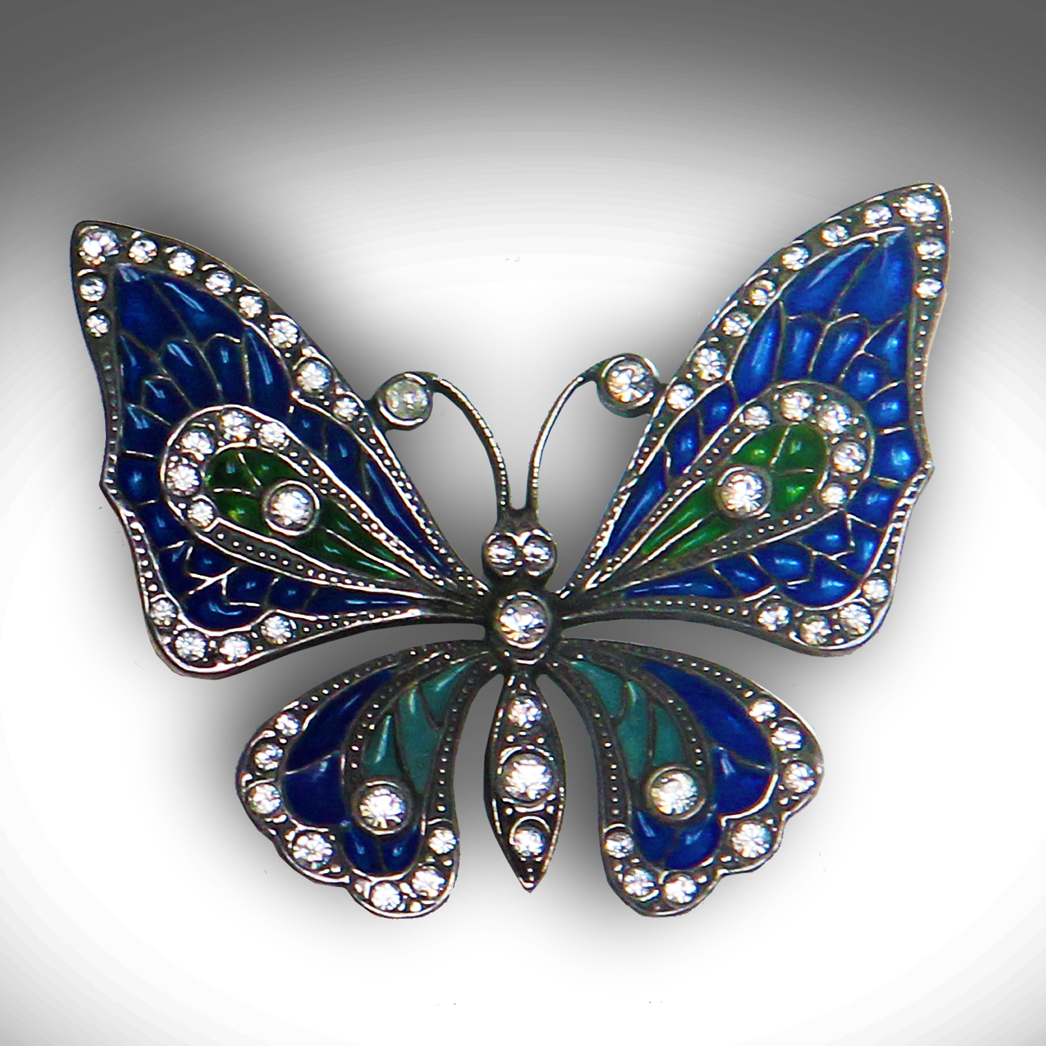 Zilveren Vlinder broche – Welkom Clair Excentrieck