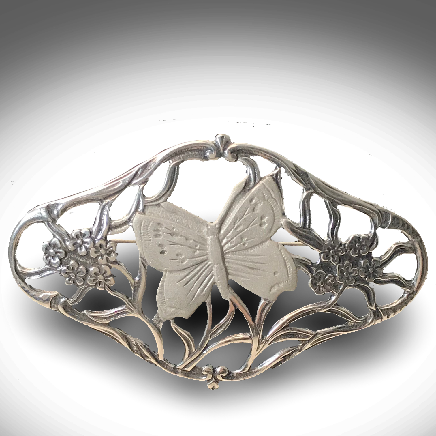 Aubergine Zuidwest Tirannie Broche Art Nouveau Vlinder – Welkom bij Clair Excentrieck